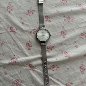 NY Collection Silver Mesh Strap Watch